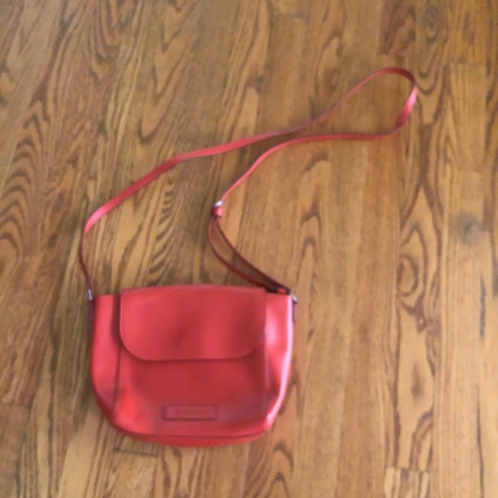 vera bradley red purse crossbody solid